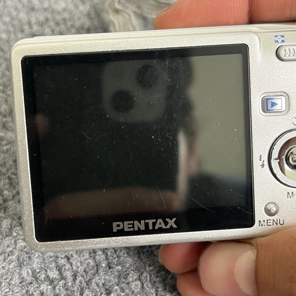 Pentax Optio S6 6MP Digital Camera Silver Untested As-Is